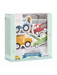 Foam bath toys: Vehicles
