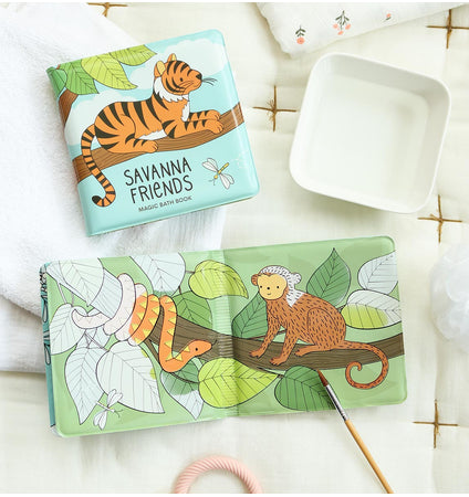 Magic bath book: Savanne friends