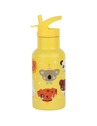 Stainless steel drink bottle: Animal friends