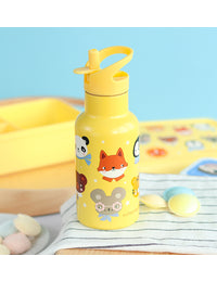 Stainless steel drink bottle: Animal friends