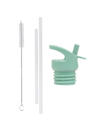 Lid, straw & brush set: Joy