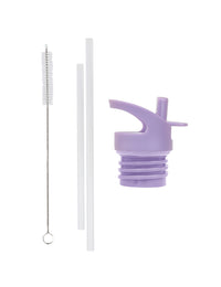 Lid, straw & brush set: Unicorn Dreams