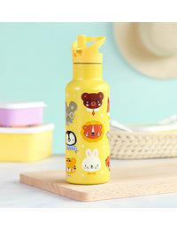 XL stainless steel drink bottle: Animal friends