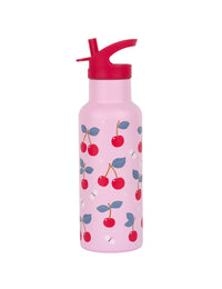 XL stainless steel drink bottle: Cherries