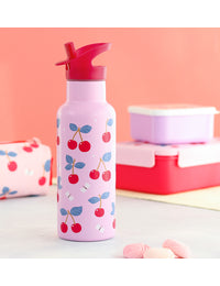 XL stainless steel drink bottle: Cherries