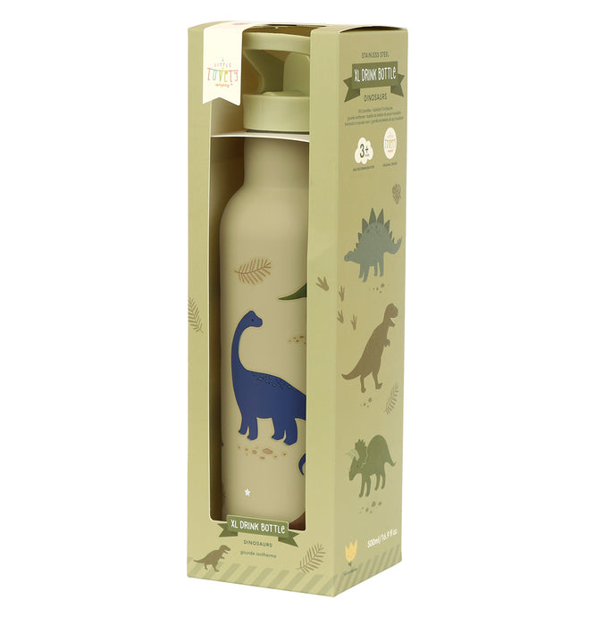 XL stainless steel drink bottle: Dinosaurs