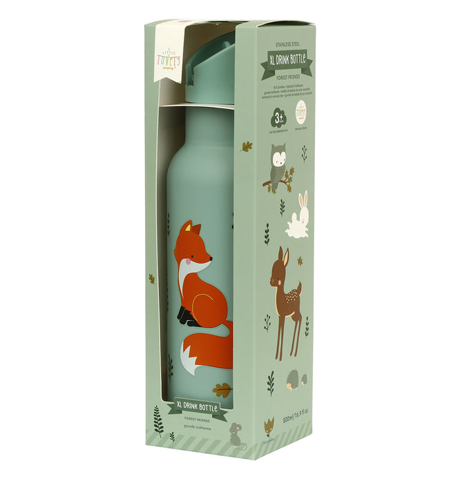 XL stainless steel drink bottle: Forest friends