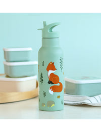 XL stainless steel drink bottle: Forest friends