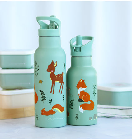 XL stainless steel drink bottle: Forest friends