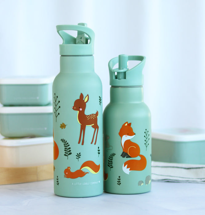 XL stainless steel drink bottle: Forest friends