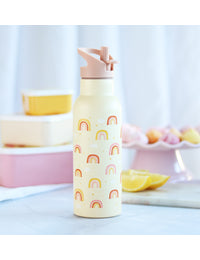 XL stainless steel drink bottle: Rainbows
