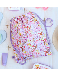 Drawstring bag: Flower garden