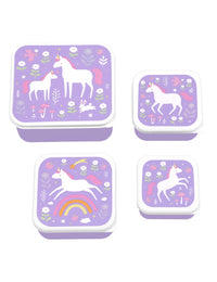 Lunch & snack box set: Unicorn Dreams