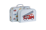 Suitcase set: Vehicles