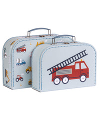 Suitcase set: Vehicles