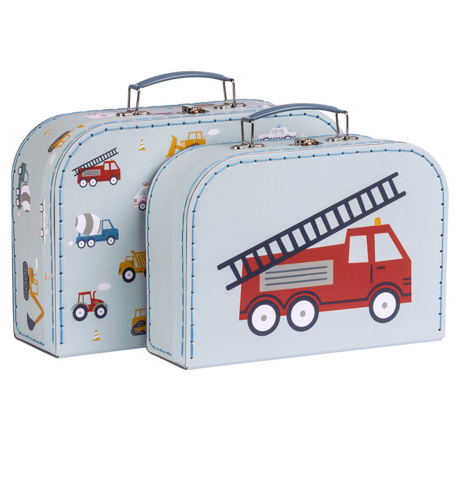 Suitcase set: Vehicles