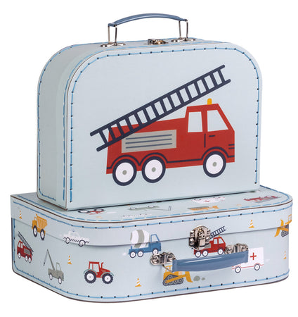 Suitcase set: Vehicles