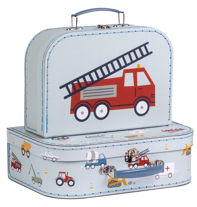 Suitcase set: Vehicles