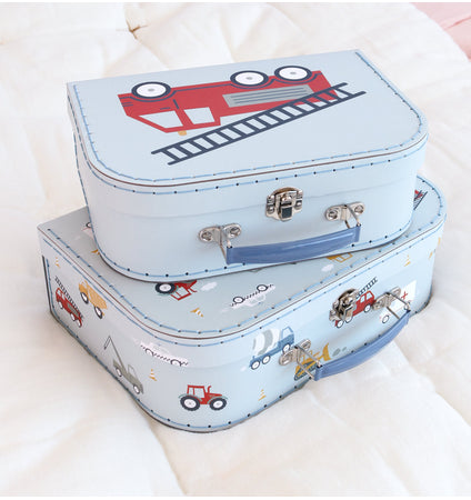 Suitcase set: Vehicles