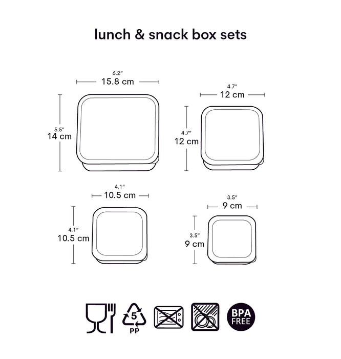 Lunch & snack box set: Fun