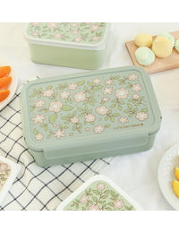 Bento lunchbox: Blossoms - sage