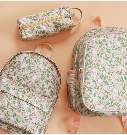 Little backpack: Blossoms - pink