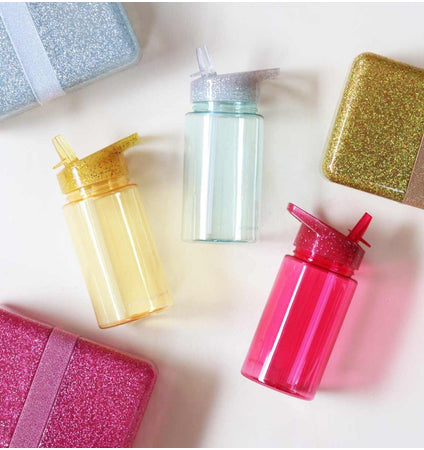 Drink bottle: Glitter - silver