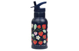 Stainless steel drink bottle: Strawberries