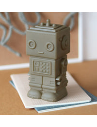 Money box: Robot - ash brown