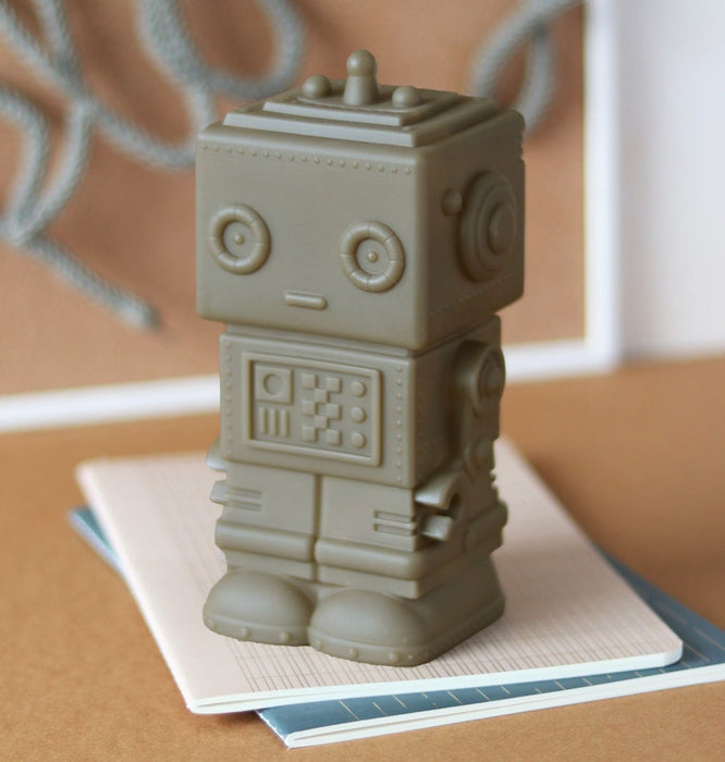Money box: Robot - ash brown