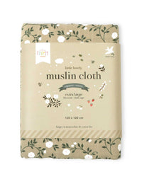 Muslin cloth XL: Blossom - dark sage