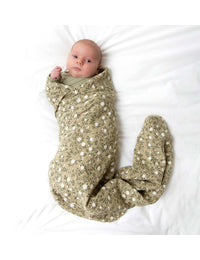 Muslin cloth XL: Blossom - dark sage