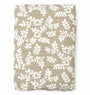 Muslin cloth XL: Leaves - taupe