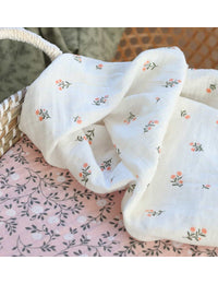 Muslin cloth set of 2: Little flowers