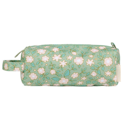 Pencil case: Blossoms - sage