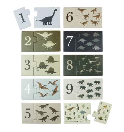 Counting puzzle: Dinosaurs