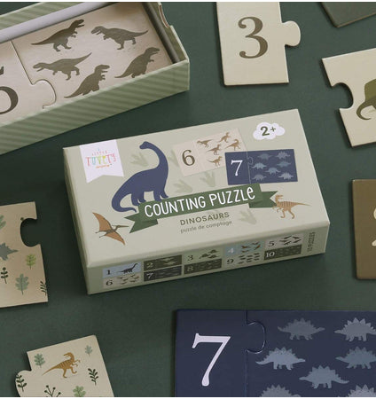 Counting puzzle: Dinosaurs