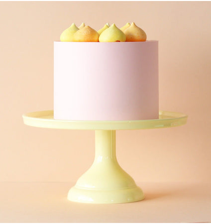 Cake stand: Small - yellow
