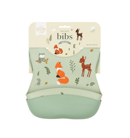 Silicone bibs set of 2: Forest Friends