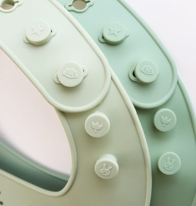 Silicone bibs set of 2: Forest Friends