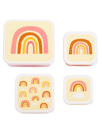 Lunch & snack box set: Rainbows