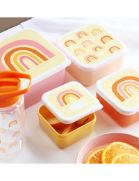 Lunch & snack box set: Rainbows