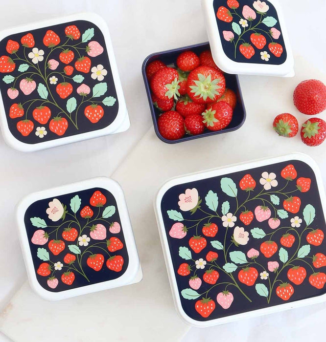 Lunch & snack box set: Strawberries