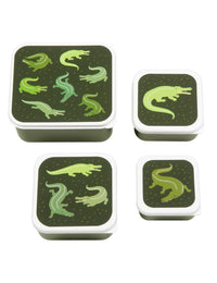 Lunch & snack box set: Crocodiles