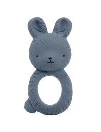 Teething ring: Bunny - charcoal blue