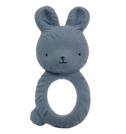 Teething ring: Bunny - charcoal blue