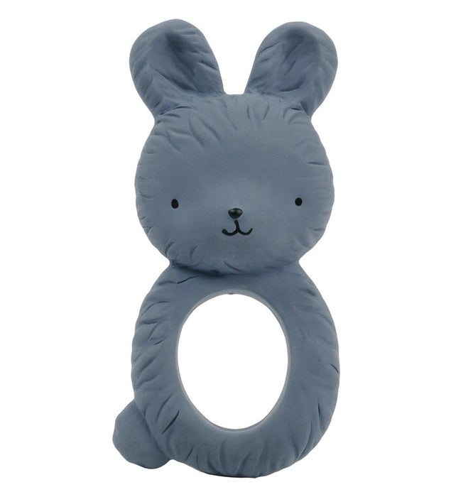 Teething ring: Bunny - charcoal blue