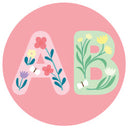 Foam letters flowers