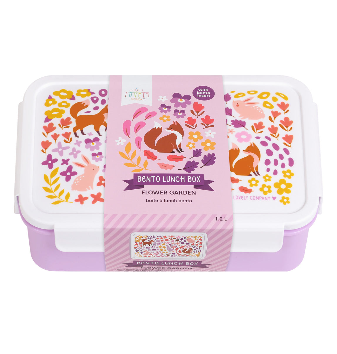 Bento lunch box: Flower garden 