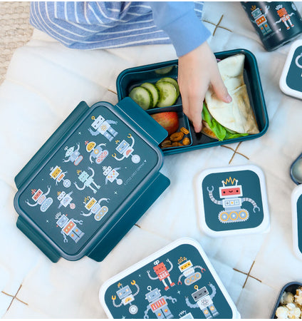 Bento lunch box: Robots